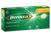 Berocca Energy Vitamin Mango & Orange Effervescent Tablets 30 pack